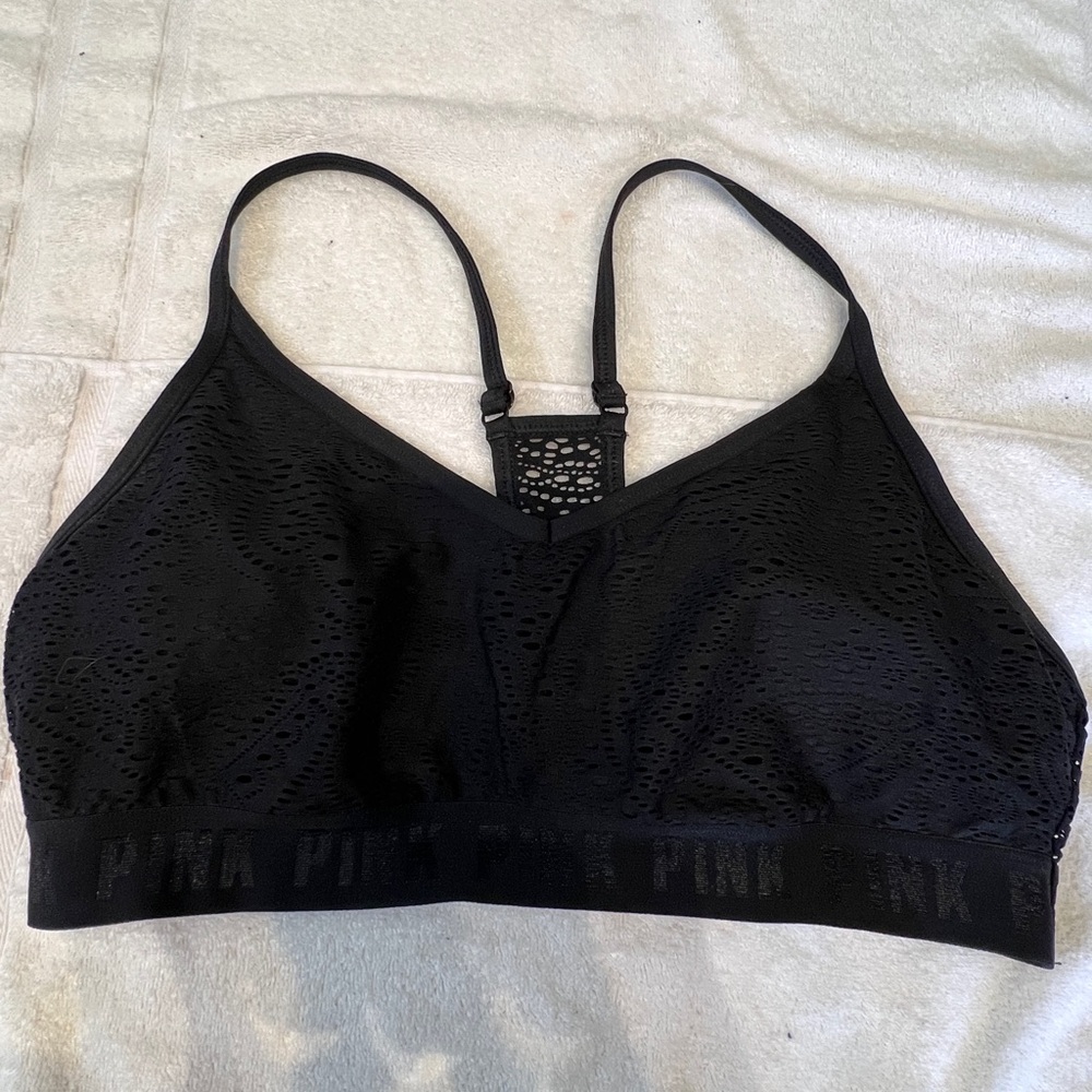 PINK SPORT Victoria's Secret Black Seamless Bra Intimates